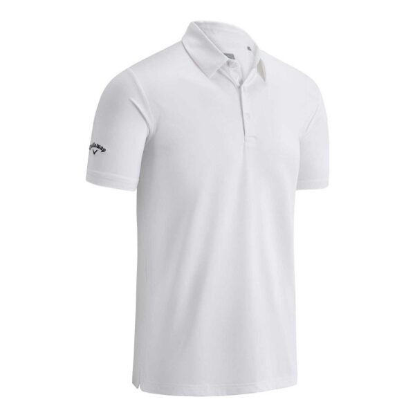 callaway swing tech tour fit solid polo herren bright white