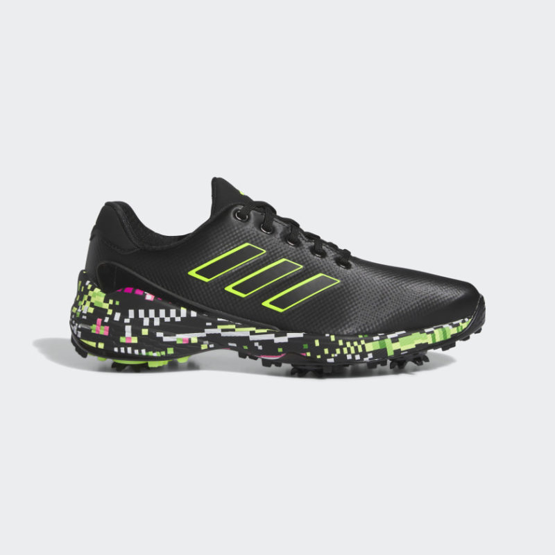 adidas zg23 glitch boost golf schuh core black core black lucid lemon eu 43 1 3