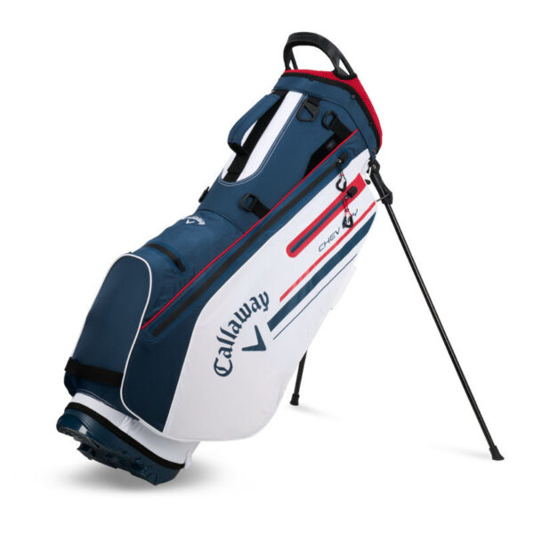 callaway chev dry 2024 stand bag white navy red