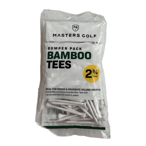masters golf bamboo golf tees bumper pack 2 3 4 70 mm 110 stck