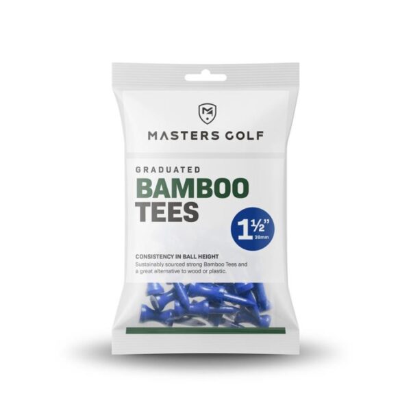 masters golf graduated bamboo golf tees 1 1 2 blau 38mm 25 stck