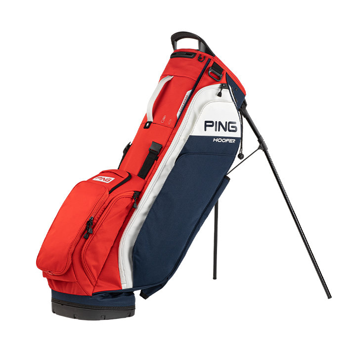 ping hoofer 231 stand bag navy red white