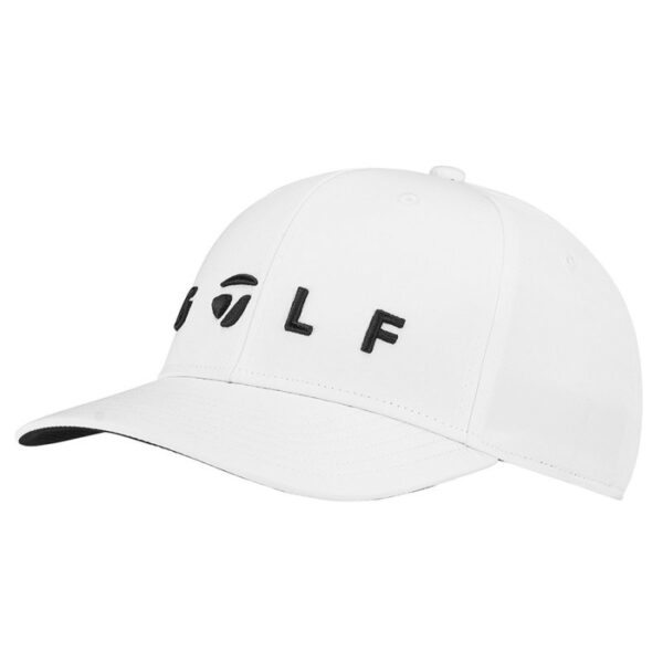 taylormade golf logo cap white