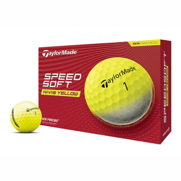 taylormade speedsoft golfball 12 baelle gelb