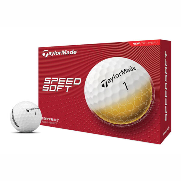 taylormade speedsoft golfball 12 baelle weiss