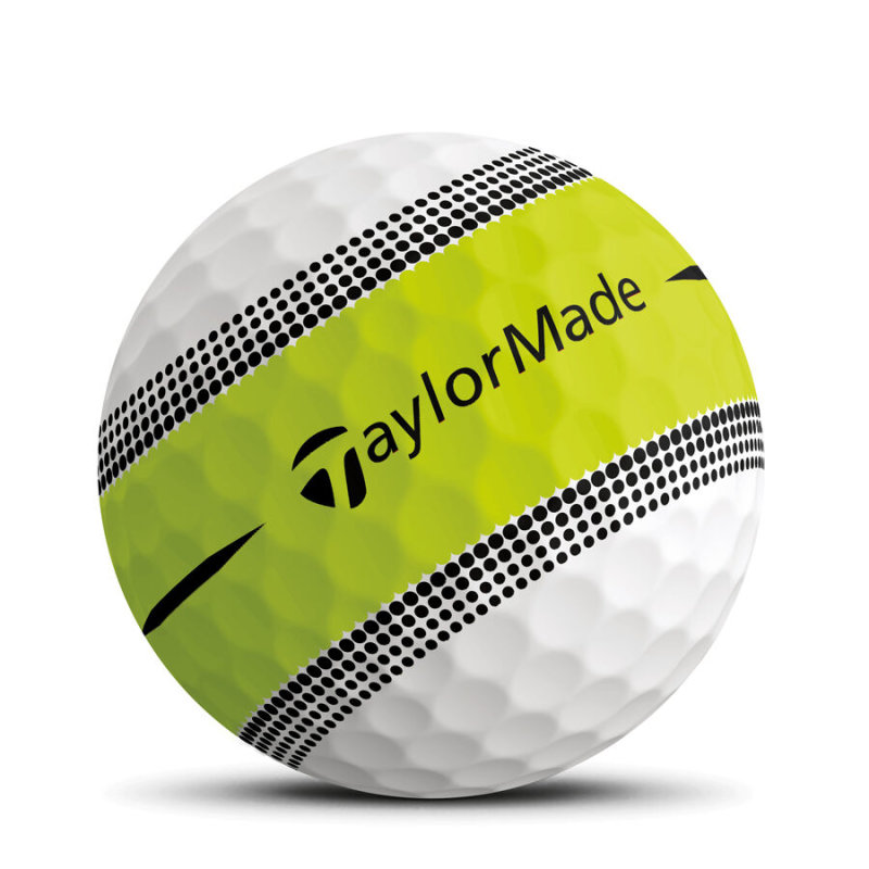 taylormade tour response stripe 1x golf ball gelb
