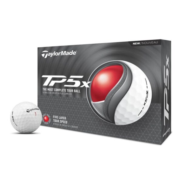 taylormade tp5x 2024 golfball 12 baelle weiss