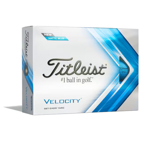 titleist velocity golf ball matt blau 12 baelle