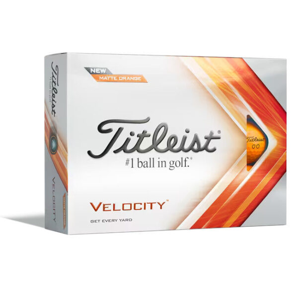 titleist velocity golf ball orange double digit 12 baelle