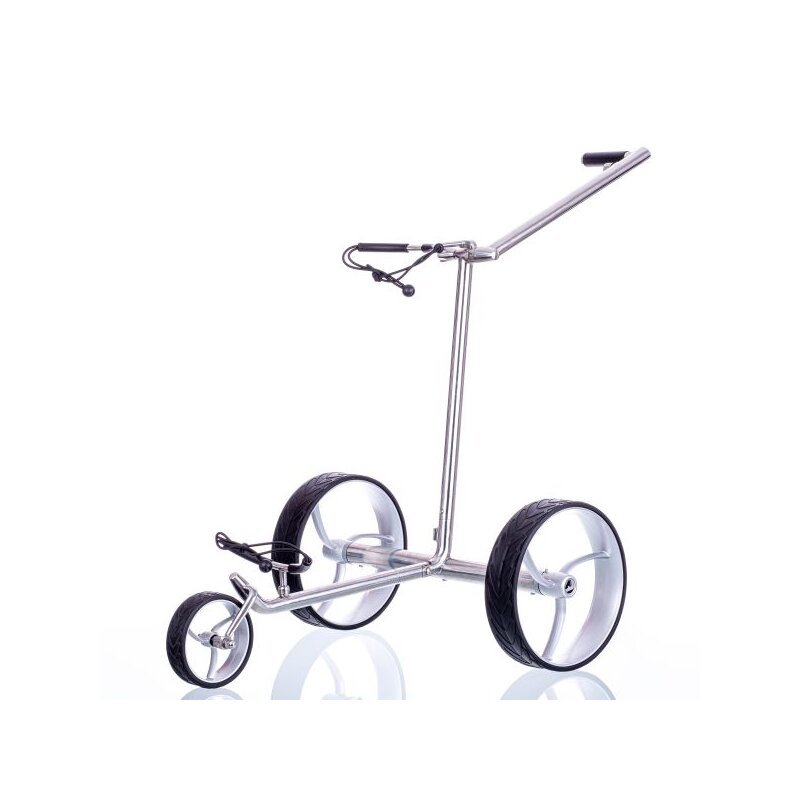trendgolf walker s edelstahl elektro trolley mit aktiver bergabfahrbremse inkl zubehoer