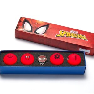 Volvik Vivid Marvel Collection Bälle 4 Stk. + Ballmarker