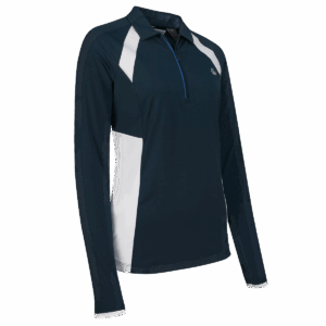 Original Penguin Long Sleeve Colourblock Zip Polo Damen