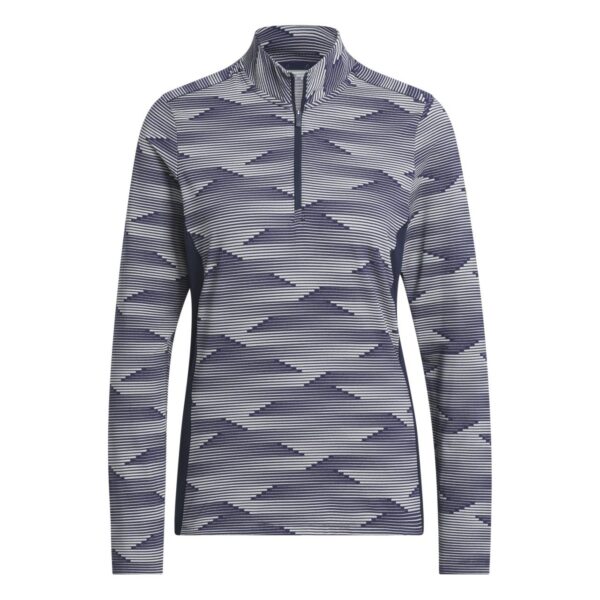 adidas Ultimate365 Printed 1/4-Zip Mock Polo Damen