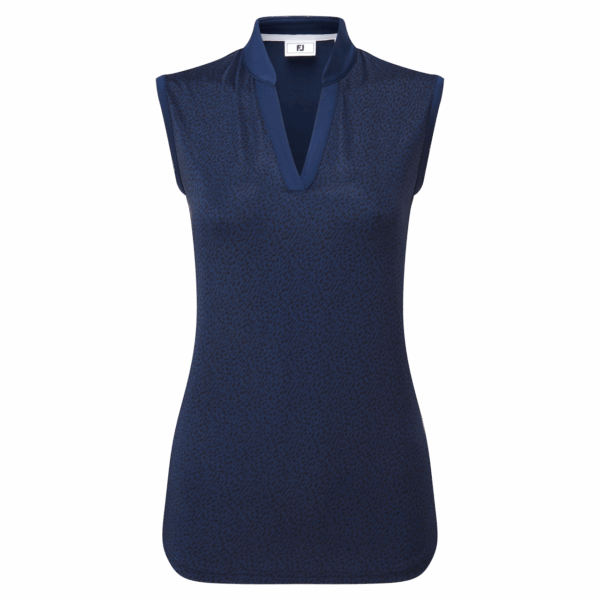 Footjoy Animal Print Sleeveless Lisle Shirt Damen