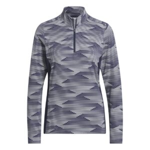 adidas Ultimate365 Printed 1/4-Zip Mock Polo Damen