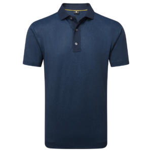 Footjoy Etched Texture Print Lisle Polo Herren
