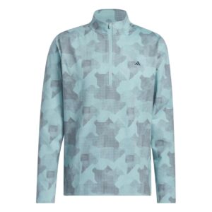 adidas Go-To Print 1/4-Zip Sweatshirt Herren S mintgrün S mintgrün S mintgrün