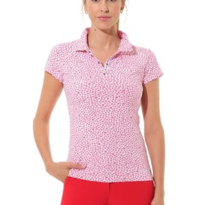 MDC Floral Print Polo Damen